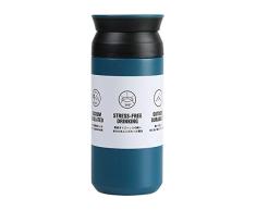 EKKONG Taza de Viaje, 350 ml Frasco Termico, Tazas de Café Viaje Termo Inoxidable, Térmica de Doble Pared, Reutilizable, Antigoteo, Hermética, para Coche Oficina