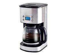 Beper 90520 Maquina de café, Acero inoxidable, Plateado y negro