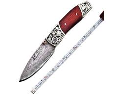 Hecho a mano Cuchillo de bolsillo multifuncion Cuchillo de hoja plegable Damasco cuchillo 67 capas Japanese acero de Damasco rojo Cuchillo de acero inoxidable Colección de cuchillos Cuchillo de caza