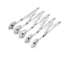 EudoER - 1 Divisor de Masa y Pizza multiredondo, Cortador de repostería de Acero Inoxidable para Uso en el hogar y Hornear