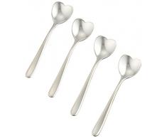 A di Alessi AMMI08SET - Set de 4 cucharillas de café (Acero Inoxidable 18/10 Brillante)