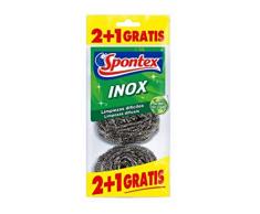 SPONTEX estropajo acero inoxidable bolsa 2 + 1 gratis