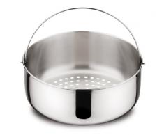 Lagostina Cesta para cocciÃ³n al vapor en olla a presiÃ³n, acero inoxidable de 5 L