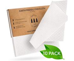 SUPERSCANDI Paños de Cocina suecos Reutilizables y biodegradables de celulosa para Cocina, Trapos, toallitas de Papel de Repuest