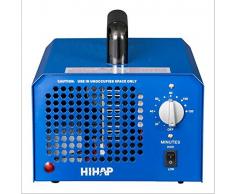 Generador de ozono profesional 3000 a 7000mg / h, 3.5 a 7g / h temporizador ajustable generador de ozono purificador de aire perfecto para su automóvil, desinfección la cocina, reducir el olor, Azul