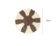 Perro de mascota Nibble juguete de nylon de cuero de vaca Material de comer y jugar Molar palillo de medianas y grandes perros pequeños universal con seguridad Elasticidad Interactivo mascota,A,large
