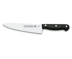 3Claveles Uniblock - Cuchillo cocinero, 18 cm, 7 pulgadas