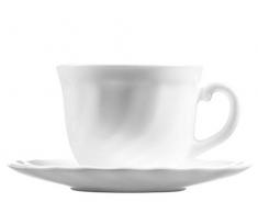 LSA Dine Blanco Set of 4 Espresso Tazas y platillos 0.09L