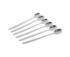Zerodis Stainless Steel Coffee Cuchara Set 6 Piezas Spoon Helado Zumos Cócteles Long Drinks Cucharillas
