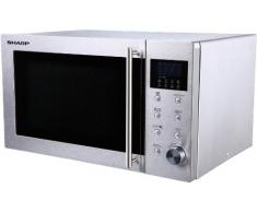 Sharp R28STW - Microondas, 23 l, control mecánico y táctil, 800 W