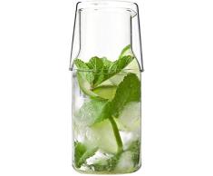 Cristalería en 1 juego de vasos de vidrio resistente al calor, una tetera de vidrio con una sola taza, una taza de té y bebidas de vasos de café