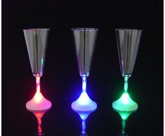 Destello S.L. - Copa Champagne Led Plástico 210Ml