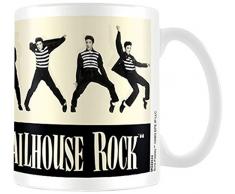 Elvis MG23157 - Taza de cerÃ¡mica, diseÃ±o Mensaje Jailhouse Rock - Mug-Jailhouse Rock Presley
