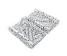 50/100 piezas de plata/oro Rhinestone anillos de servilleta 8 filas silla Sash Anillo Diamond de malla Wrap lazos soporte para fiesta boda banquete mesa servilletero ramo envuelto anillo