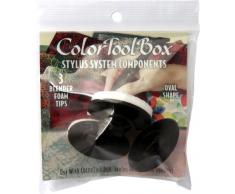 Clearsnap Ãvalos Color caja de herramientas Stylus puntas de licuadora, 3Â unidades), color blanco