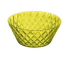Koziol CRYSTAL - Ensaladera de plástico 3,5 l, efecto cristal, color verde oliva