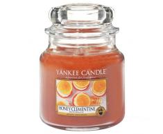 Yankee Candle 1510078E - Vela media aromática en tarro de miel clementina, color naranja