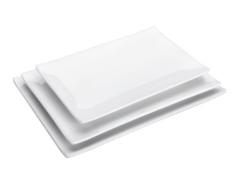 Lacor - 62793 - Bandeja Melamina Rectangular Classic 300x208x23cm - Blanco