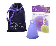 MeLuna Sport Copa Menstrual, Anillo, Violeta Azulado, Talla L - 1 Unidad
