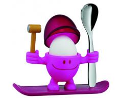 WMF McEgg Snowboarder - Huevera con cuchara, color rosa