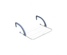 Gimi - Tendedero Radio BalcÃ³n, acero, color blanco