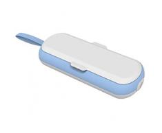 ILYWZY Mini Bolso De UV Esterilizador Caja del Filtro De Esterilización La Esterilización del Palillo por Biberón, Cepillo De Dientes, Herramientas De La Belleza, Joyería, Ropa Interior,Azul