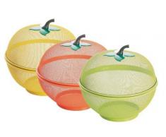 Molecuisine Cesta Porta Fruta Apple Naranja/Verde