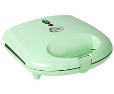 Bestron Gofrera con Revestimiento Antiadherente, Diseño Retro, Sweet Dreams, 700 Vatios, Verde Menta