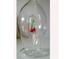 Rellenar con cierre con jarra oval klarm con cerezas de colores cristal capacidad 0,5 litro altura 30 cm garni vidriería