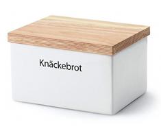 Continenta Brod â Recipiente, Brod â Caja, Tarro para Brod â con Tapa de Madera, con Texto: Brod â , tamaño: 17,5 x 13,5 x 11 cm