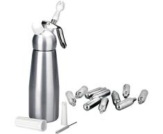 Bricolemar IBILI - Kit sifon Cocina espumas Silver Aluminio 0.5l Ibili + 10 Cargas para sifon Nata Ibili Kabra