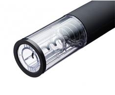 BarCraft Deluxe sacacorchos elÃ©ctrico con Cortador de cÃ¡psula y Base Decorada, Negro