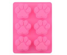 Dulce encantador de múltiples funciones de la pata del perro de silicona del molde del cubo de hielo de la torta del jabón molde de la hornada de la cocina Accessoriess