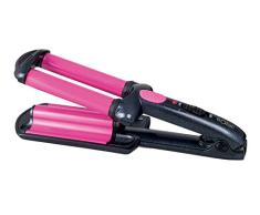 Solac MD7402 Surf Style - Plancha para el pelo (calentamiento rápido, cerámica, peinado brillante), rosa y negro