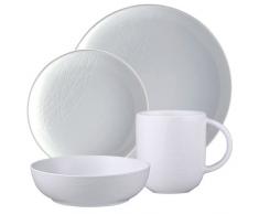 Jamie Oliver - Vajilla (16 piezas, platos, cuencos y tazas), color blanco