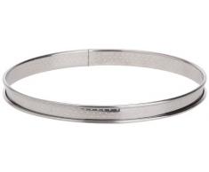 De Buyer 3093.22 - Molde Redondo para Tarta (Bordes curvados, Perforado, 22 cm)