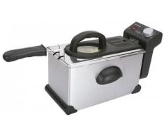 Mx MX-FR2127 Freidora eléctrica, 2300 W, 3 litros, Acero Inoxidable, Negro