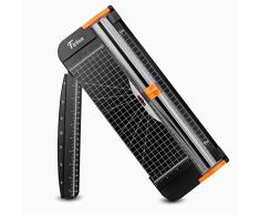 Firbon cortadora de papel titanio 12 inch A4 cortador con automático Seguridad Safeguard (negro)