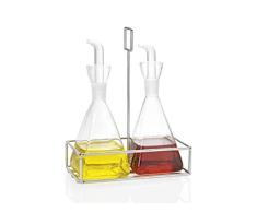 ANDREA HOUSE Set de vinagreras antigoteo con Soporte 17X9X22/250ML