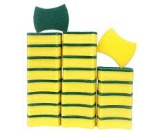 Estropajo Mágico ,esafio 24 pcs Esponjas de Limpieza, Doble Cara para Eliminar las Manchas,Esponjas de Limpieza Multiusos para Baños y Cocinas