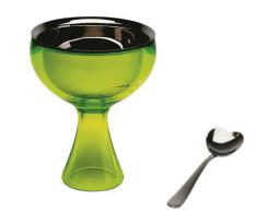 Alessi AMMI01S GB - Copa para helado, color verde