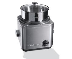 Cuisinart Olla arrocera con accesorio de cocción al vapor para 12 porciones, capacidad 1L, CRC800E, acero inoxidable