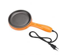 Sartén eléctrica Huevo al vapor Olla multifunción Mini sartén antiadherente eléctrica Huevos Caldera Vaporizador para desayuno Enchufe de la UE 220V