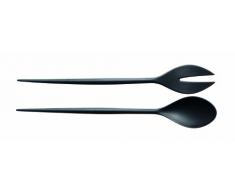 Normann Copenhagen Cubiertos para Servir Ensalada Krenit, melamina, Negro, Estándar