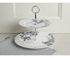 V y un Museo Palmers seda soporte para tartas, porcelana, color blanco