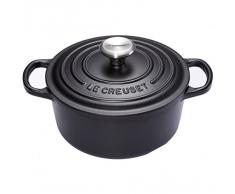 LE CREUSET Cocotte Evolution de Hierro Fundido con Tapa, à 28 cm, Redonda, Todas Las Fuentes de Calor Incl. inducción, 6,7 l, Negro Mate
