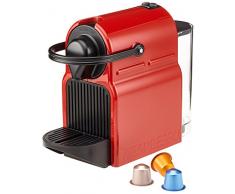 Nespresso Inissia Krups XN100510, Cafetera de Cápsulas, Rojo