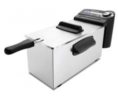 Taurus 973947000 Freidora, 2200 W, 4 kg, Negro/Acero Inoxidable