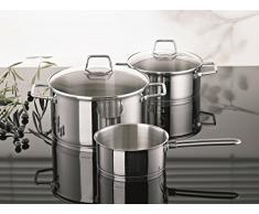 Schulte-Ufer Wega - Cacerola, Acero Inoxidable, Acero Inoxidable, 20 cm