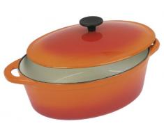 Crealys 501601 - Cocotte ovalada de hierro fundido, 6,5 l